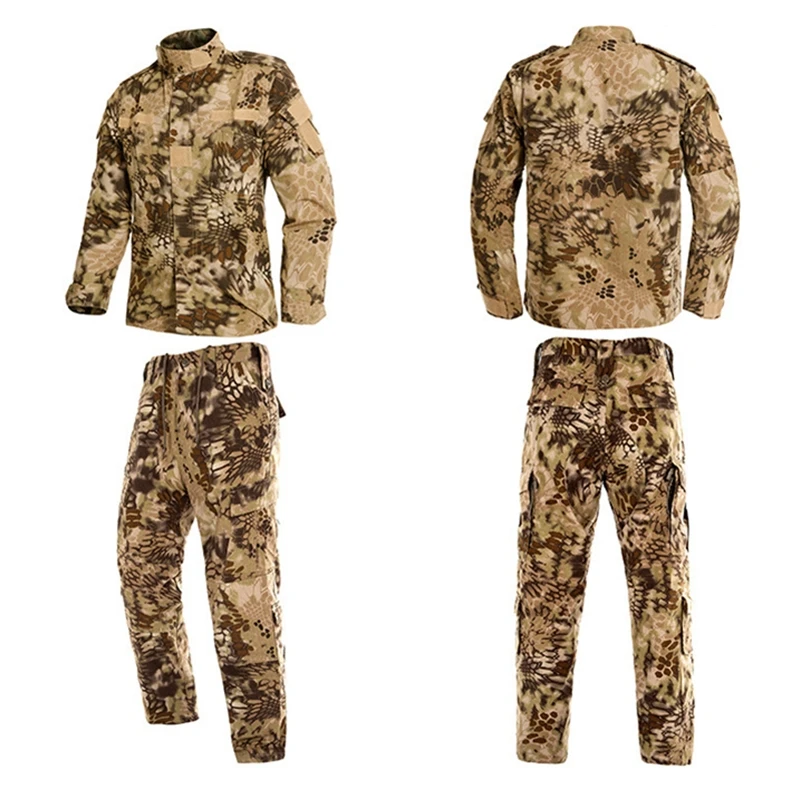 Camouflage set6 9 видов цветов, Мужская армейская Военная униформа, тактическая спецназа, Боевая камуфляжная одежда для солдат США, комплект штанов для мужчин, униформа - Цвет: Camouflage set6