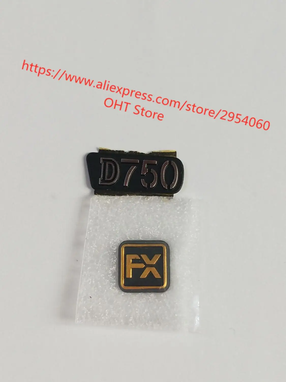 Бесплатная доставка! Декоративные резиновые запасные части для Nikon D750 SLR camera logo d750