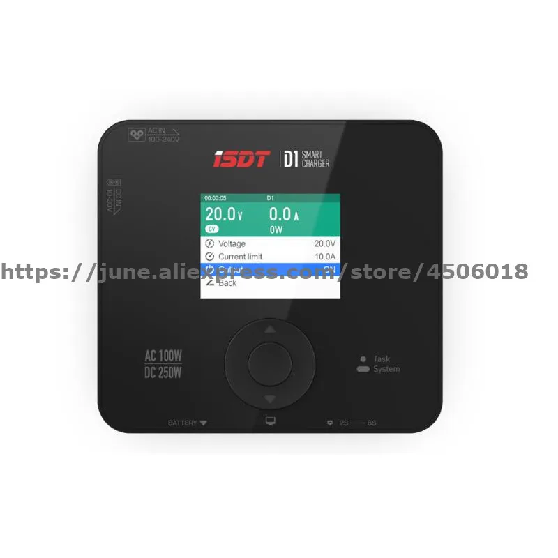 Умное зарядное устройство ISDT D1 AC 100W DC 250W для Lilon LiPo LiHV NiMH Pb Gaoneng Tattu | Игрушки и хобби