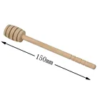 Высококачественная медовая медальница, ручка для смешивания, банка, ложка, практичная 2 шт., деревянная медовая медальница, длинные палочки, товары для медовой кухни