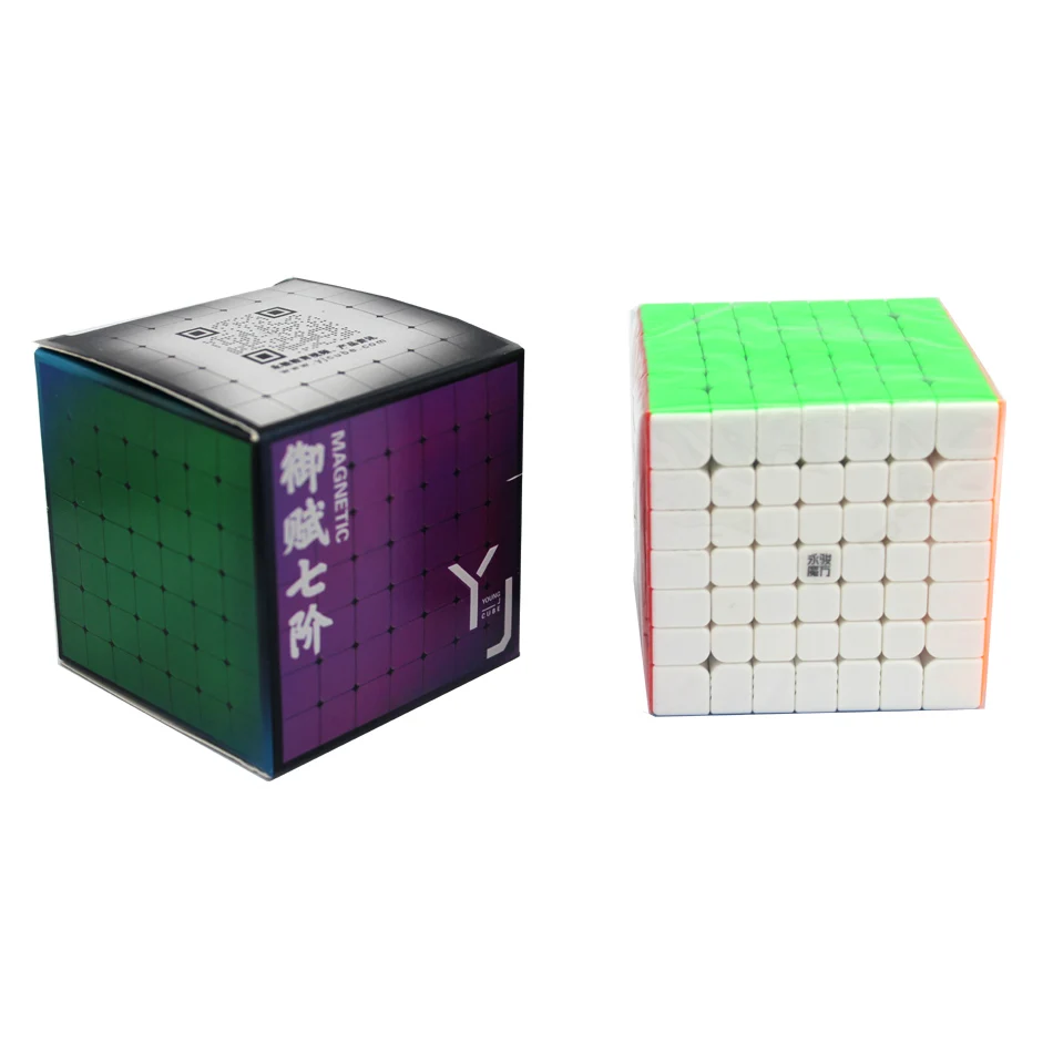 YJ YuFu 7x7x7 кубик Рубика Магнитный магический скоростной куб YongJun Stickerless