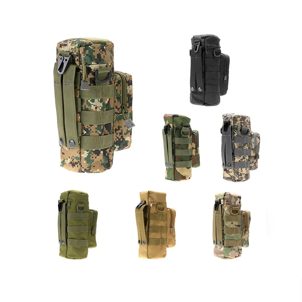 

Outdoors Water Bottle Sport Bag Pouch Tactical Gear Kettle Waist Shoulder Bag For Army Fans Climbing Camping Hiking Bags