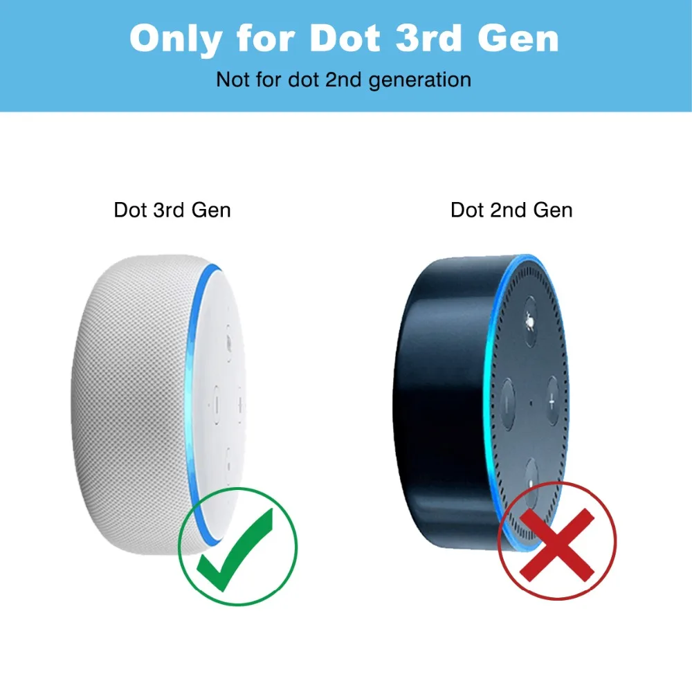 Для Alexa Echo Dot 3-го поколения настенное крепление на розетку Вешалка Подставка держатель Чехол штекер, вставной крепежный стенд работа с Amazon Echo Dot3