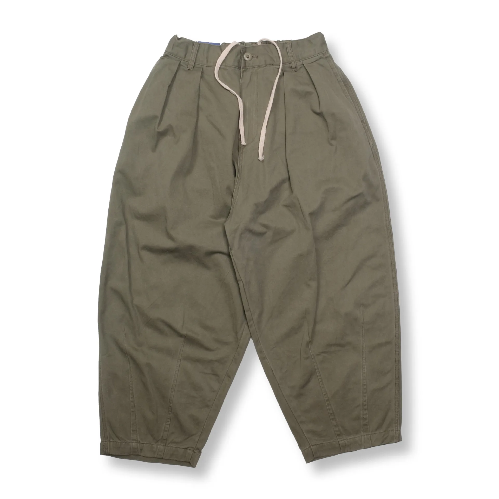 

Spring and summer 2021 New Khaki loose neutral wide leg knickerbockers casual BF pants women's 176