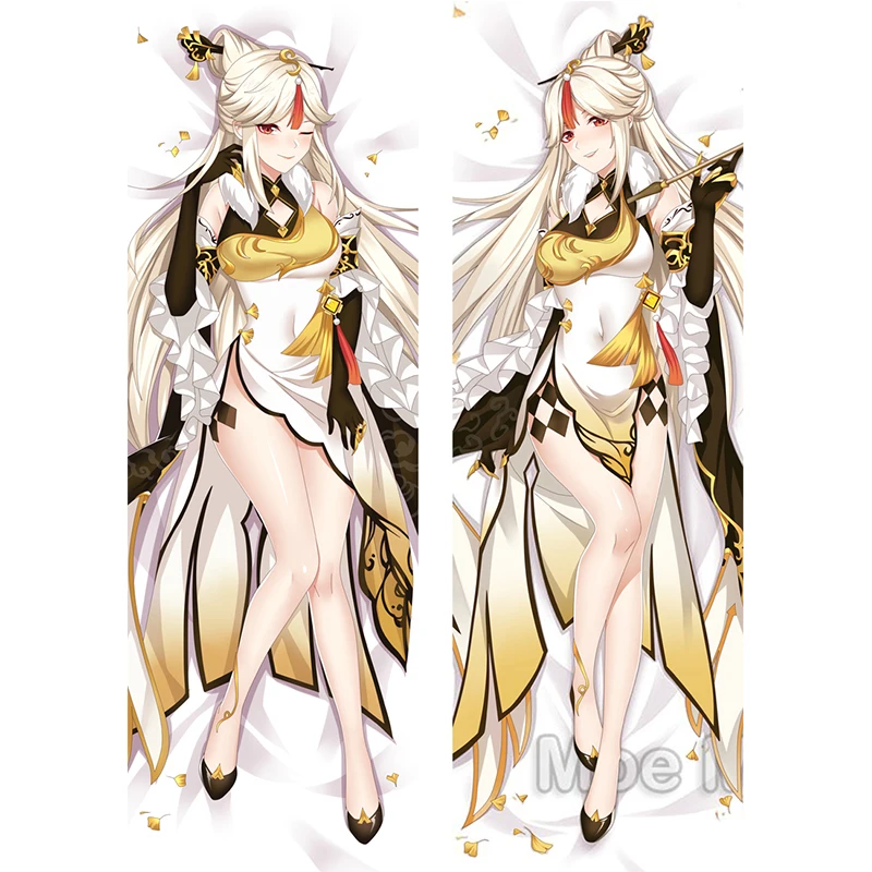 

Genshin воздействия аниме ганю длинные наволочка Ningguang & фишль тела подушку чехол для спортивной камеры Xiao & Keqing Dakimakura крышка