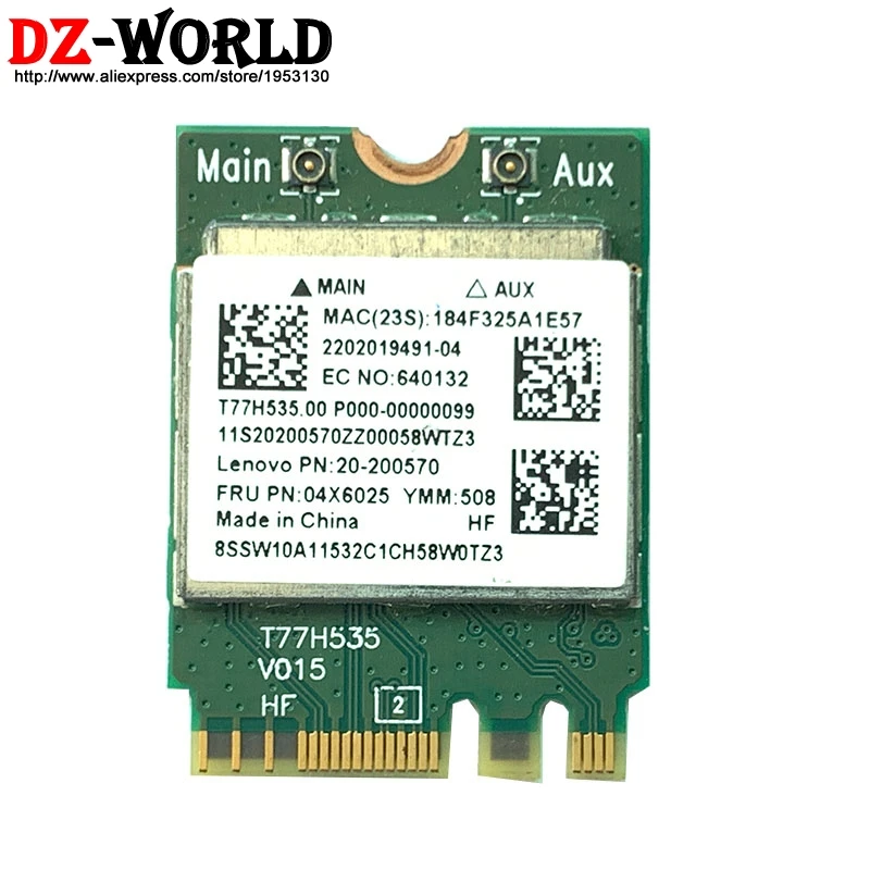 RTL8723BE беспроводная Wi Fi + BT 4 0 NGFF M.2 карта для lenovo 20200570 305 15ABM 100S 14IBR ноутбук |ЖК-экран
