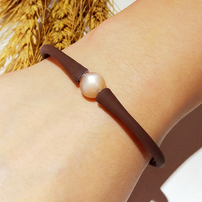 Силиконовый браслет с лунным камнем для мужчин и женщин | Украшения аксессуары