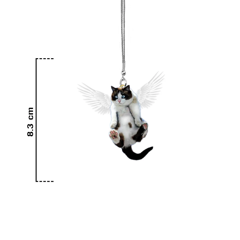 

9size Car Pendant Creative Cute Dog Cat Rearview Mirror Decoration Hanging Charm Ornaments Automobiles Interior Cars Accessories
