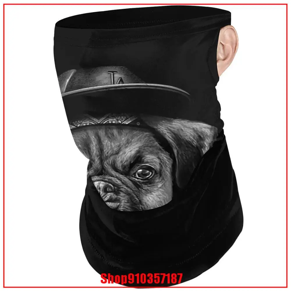 Чехол для мопса на половину лица ободок головной убор наружный защитный шейный