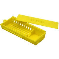 15pcs beekeeping bee queen rearing cage transport cages cell plastic post mail new king transparent yellow supplies equipment