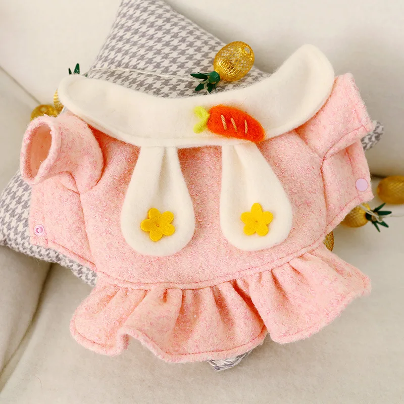 Новинка Осень зима для собак и кошек юбка в виде моркови кролика с большими