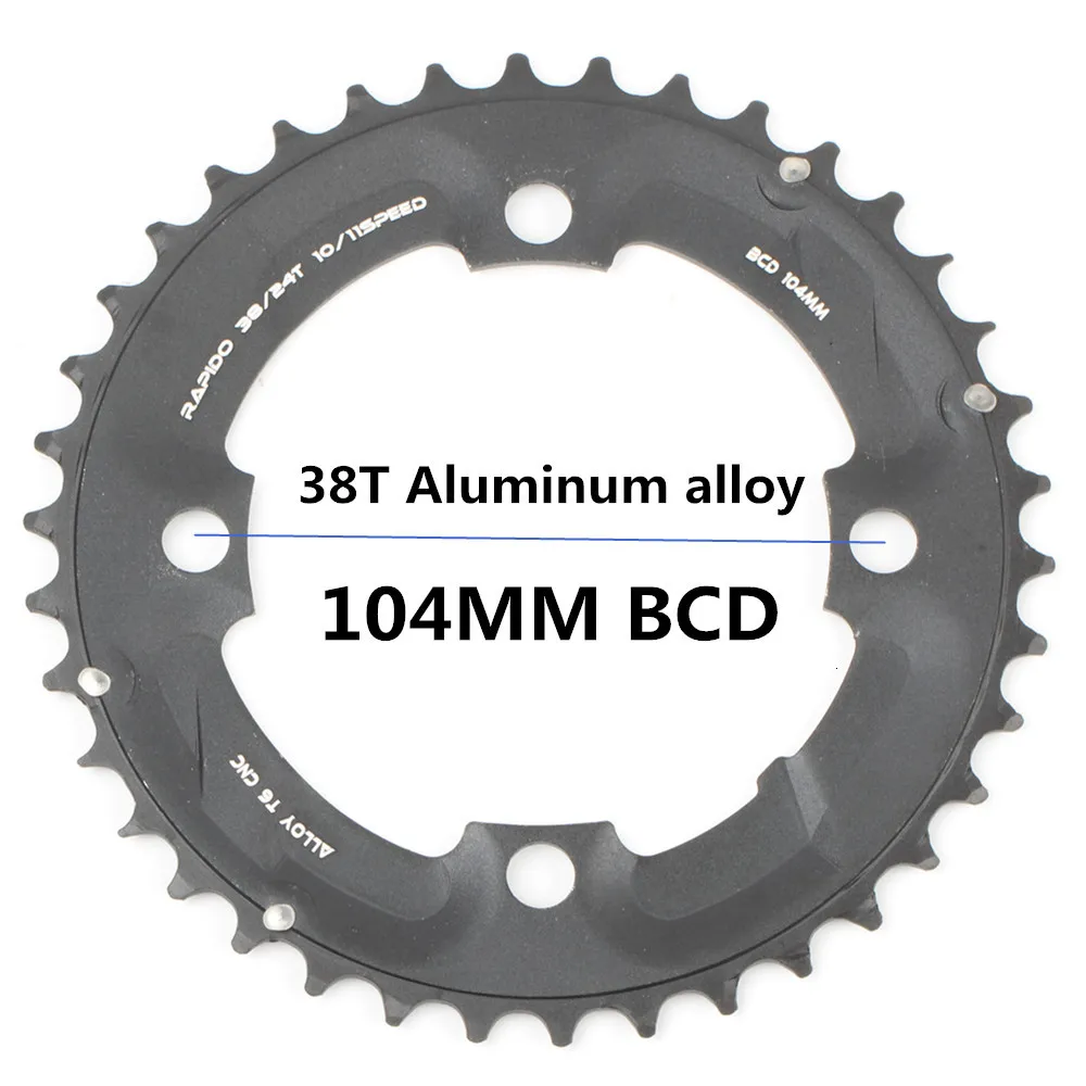 Круглая цепь MTB горный велосипед 104BCD 22T 24T 32T 34T 38T 42T 44T шатуны стали алюминиевый сплав зубная пластина запчасти