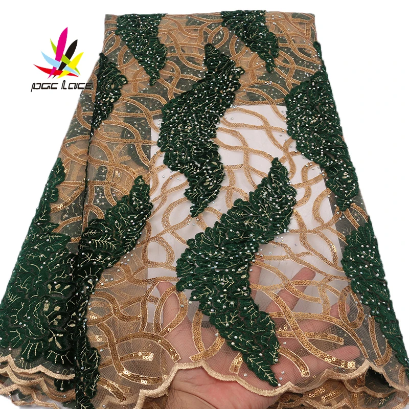 2019 последние Оптовые французские африканские Анкара два тона золото/зеленый