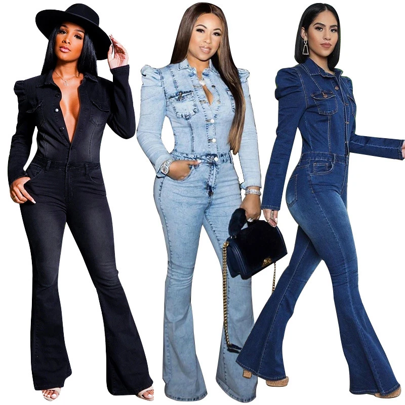 

Winter Jeans Jumpsuit Plus Size Jumpsuit for Women 4xl 5xl High Waist Elegant One Piece Outfit Jumpsuits Wholesale Dropshipping