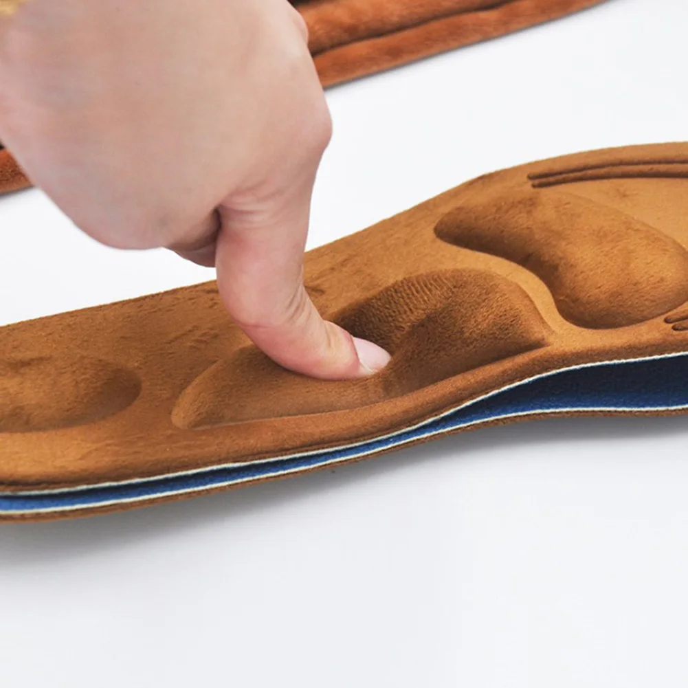 

4D Flock Insoles Memory Foam Orthotic Shoes Pads Arch Support Orthopedic Insoles For Shoes Flat Foot Shoe Orthopedic Pads