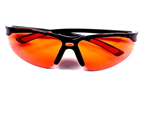 5pcs/Lot Dental Lab Safety Orange Goggles Block LED UV Lights Curing Protective Eye Glasses