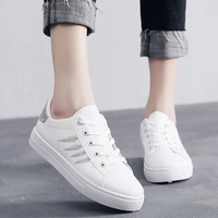 women casual shoes new spring woman shoes fashion white sneakers breathable lace up women sneakers flats shoes