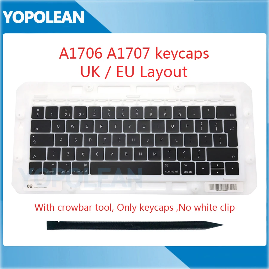Original UK EU Keyboard keys Key cap keycaps For Macbook Pro Retina 13&quot A1706 15&quot A1707 Late 2016 Mid 2017 | Компьютеры и офис