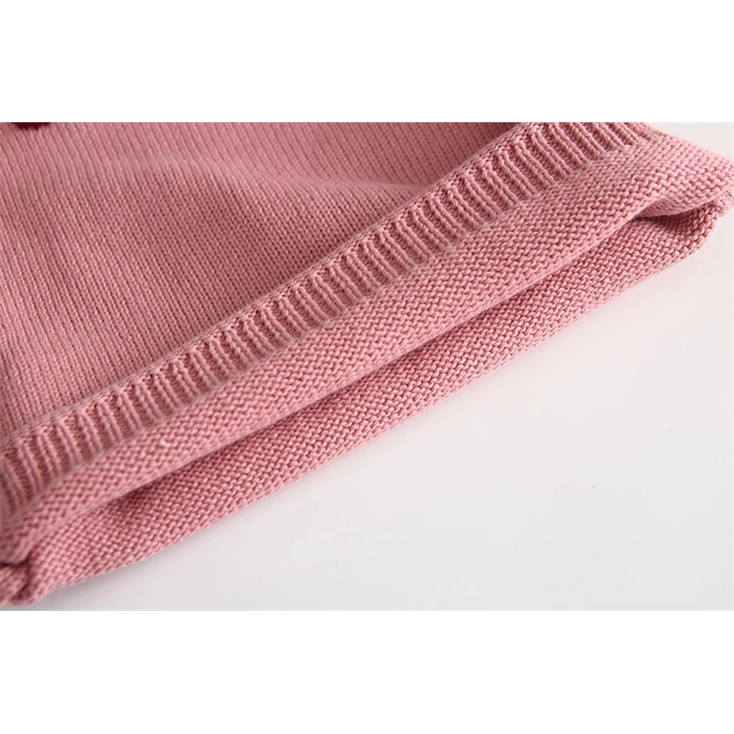 Детские свитера Хлопковые вязаные пуловеры свитеры с вышивкой и цветочным