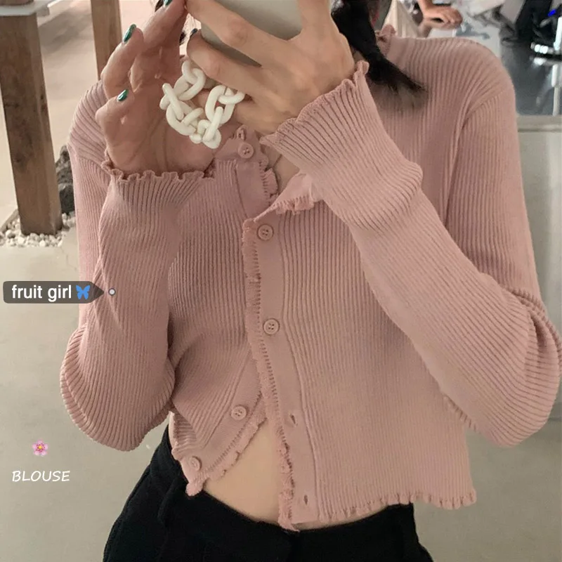 Фруктовый корейский Стиль Новая мода женщин комбинезон древесный гриб Вязаный