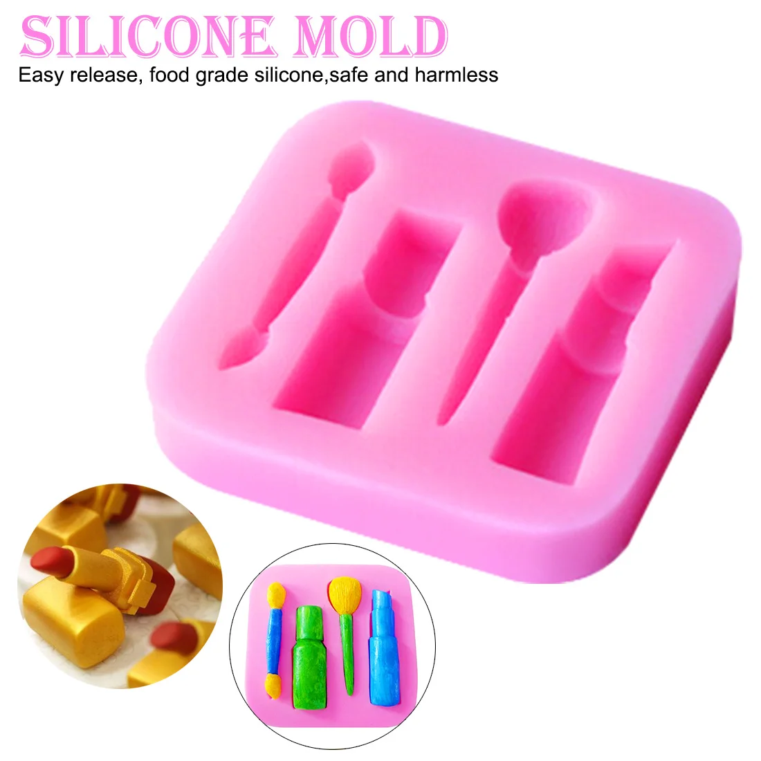 DIY Инструменты для украшения торта инструменты макияжа силиконовая форма губная