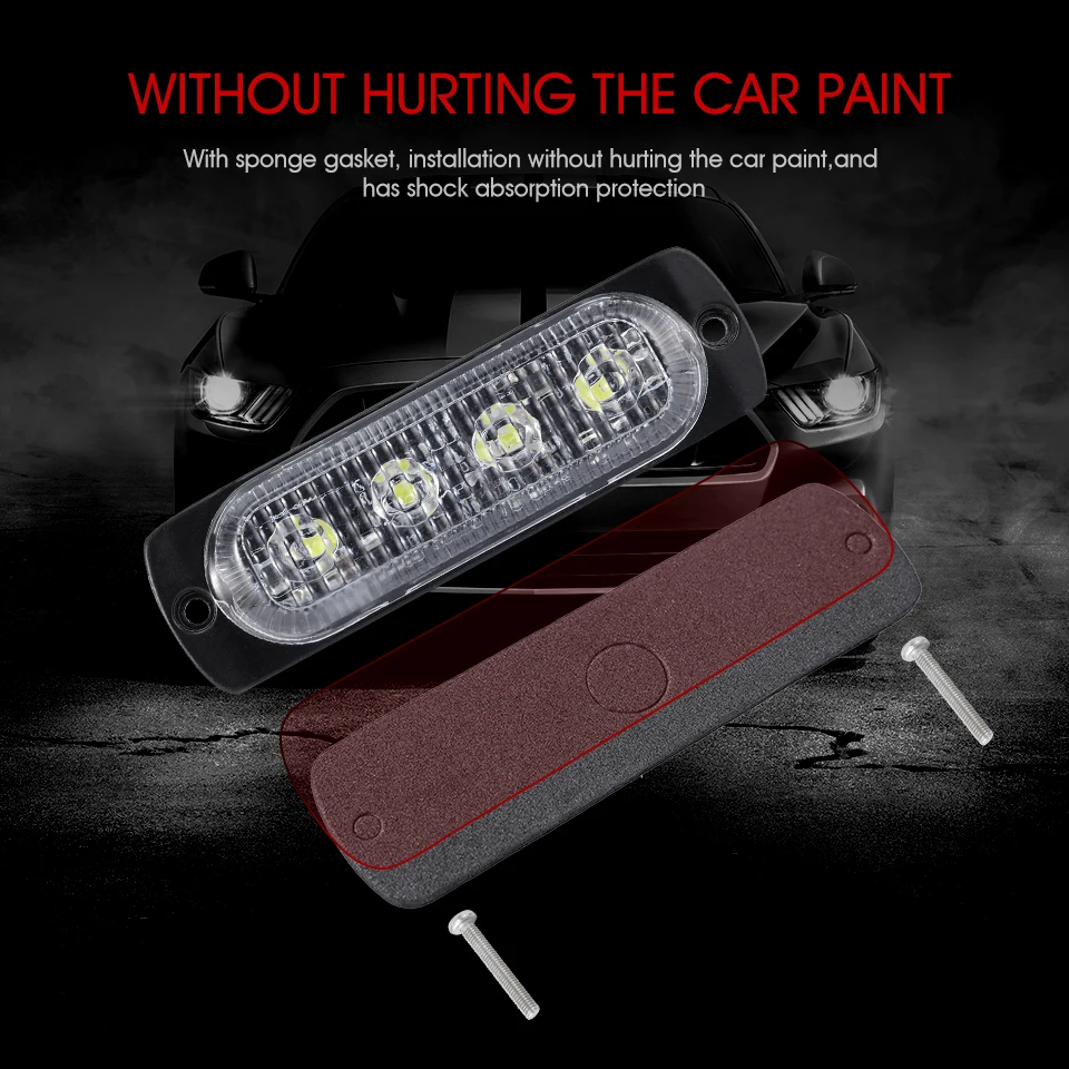 1 шт. автомобильный Предупреждение фсветильник рь белый/красный/синий/желтый