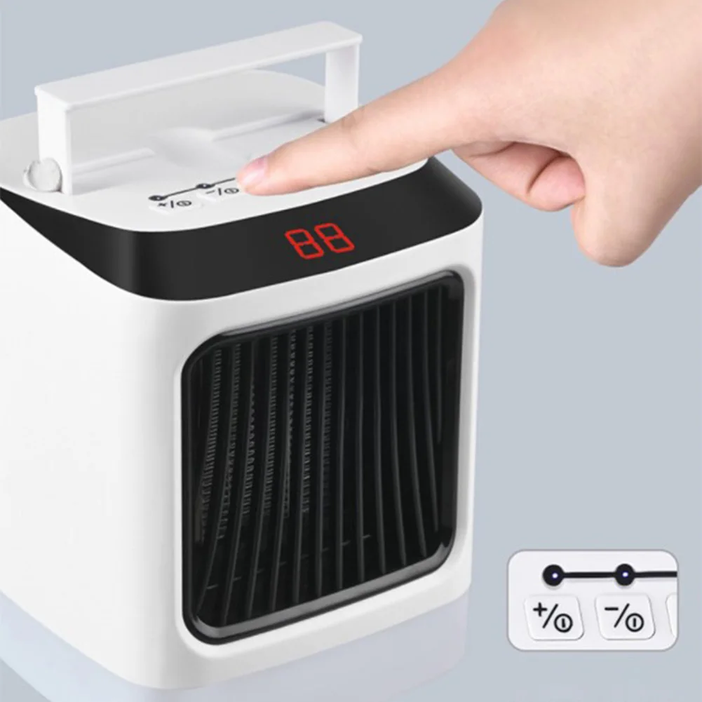 

Fan Heater For Home 1000W Mini Electric Heater Remote Control US/EU/UK Plug Office Electric Warm Air Fan Two modes
