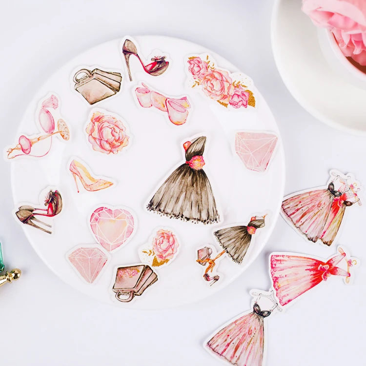 15 шт. винтажное свадебное платье свадебная наклейка DIY ремесло скрарпбукинг