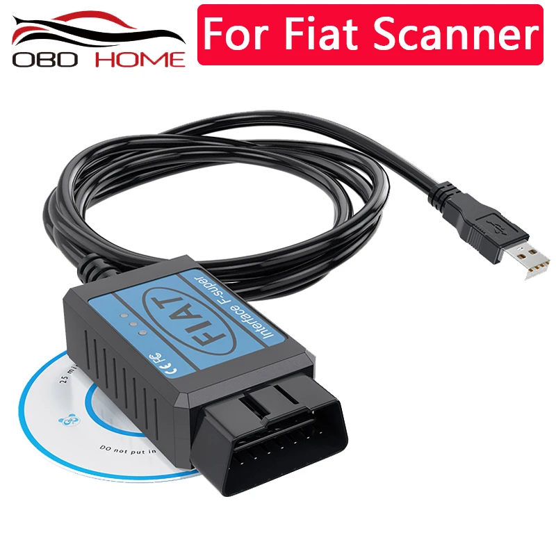 OBD2 для Fiat сканер OBD/ диагностический инструмент F Super интерфейс Usb Fiat|Кабели и