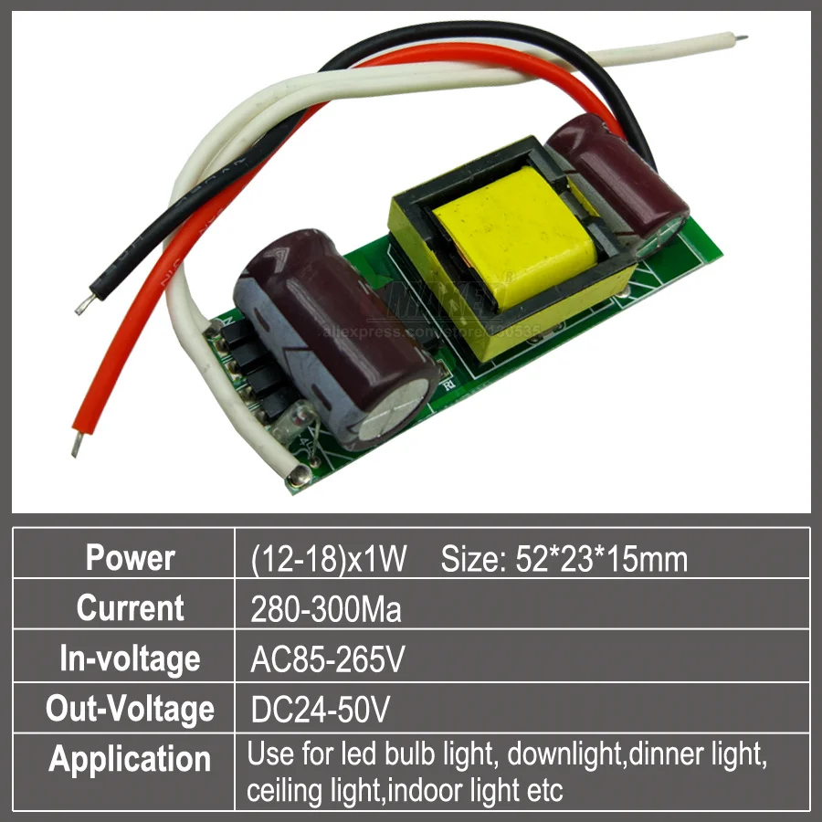 

1-36W LED PCB transformer, bulb driver,led transformer, 280Ma constant current for indoor led bulb lamp lighting free shipping