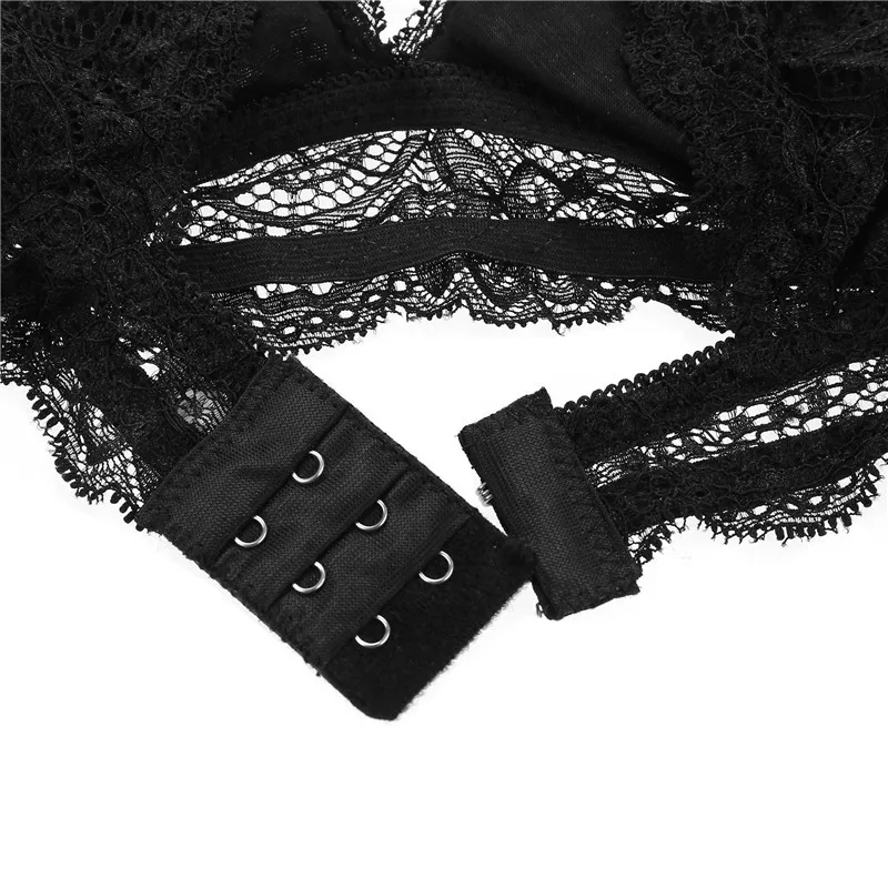 Women Lace Underwear Floral Solid Color Lingerie Backless Bras Female Brassiere With Removable Chest Pads Wireless Bra | Женская одежда