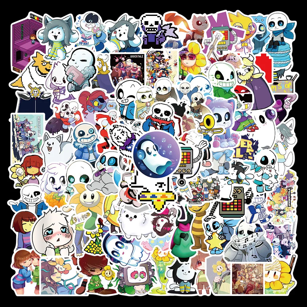 Популярные Стикеры для игр Undertale граффити наклейки автомобилей багажа