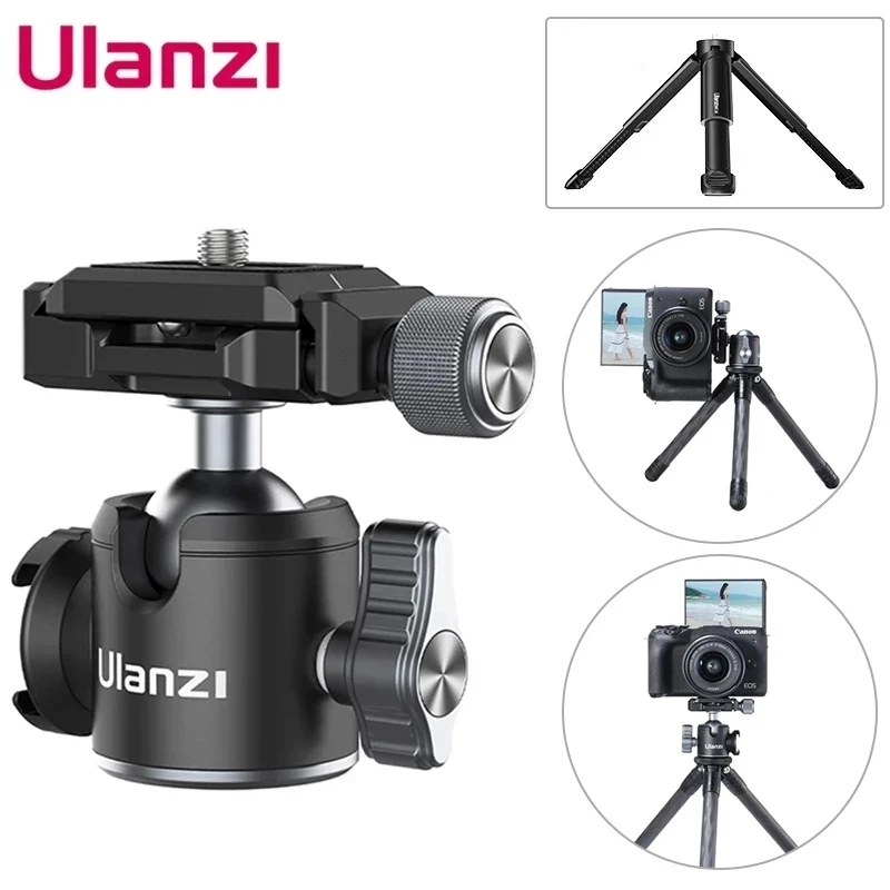 

Ulanzi U-80L Arca Swiss Ballhead Tripod Ball Head for DSLR SLR Camera with Arca Quick Release Plate