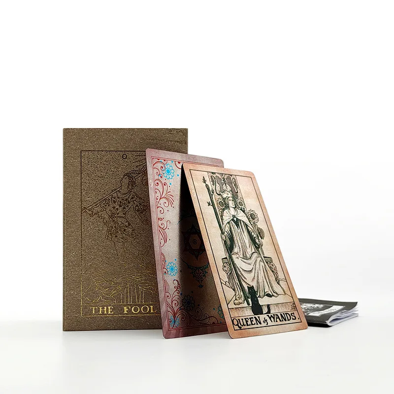 3 вида Золотая фольга Tarot брендовый пластиковый ПВХ водонепроницаемый полный
