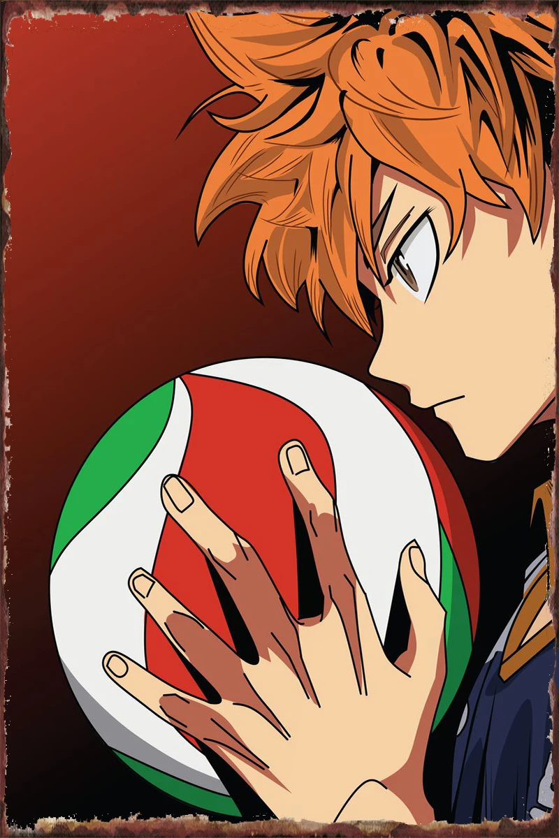 

Hinata Shouyou Haikyuu Metal Sign Tin Sign Tin Plates Wall Decor Room Decoration Retro Vintage For Home Club Man Cave Cafe Pub