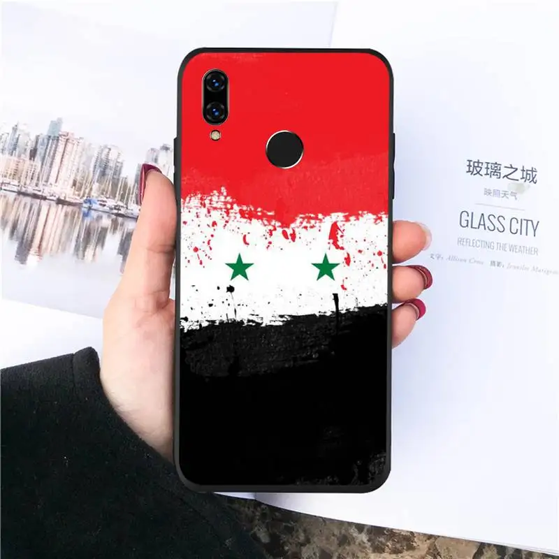 

Syria Flag design pattern Phone Case For Huawei honor Mate P 10 20 30 40 Pro 10i 9 10 20 8 x Lite Luxury brand shell funda coque