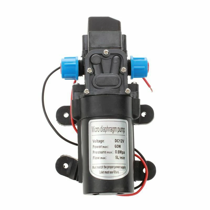 Новый DC 12V микро мембранный Водяной насос 60W 5L/мин сельское хозяйство