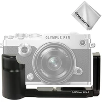 quick release l plate metal hand grip arca swiss bracket holder compatible with olympus pen f professional versio