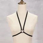 Модель 1111 года, Женский фетиш, черная портупея для тела, женская сексуальная портупея для тела, товары для счастья, Фетиш-одежда, бюстгальтер в клетку