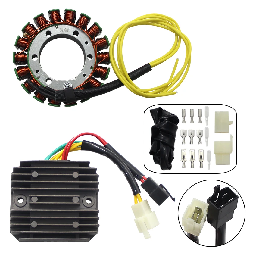 

Motorcycle Voltage Regulator Rectifier+Ignition Magneto Stator Coil For Honda Moto NT650 Hawk GT 1988 1989 1990 1991 Accessories