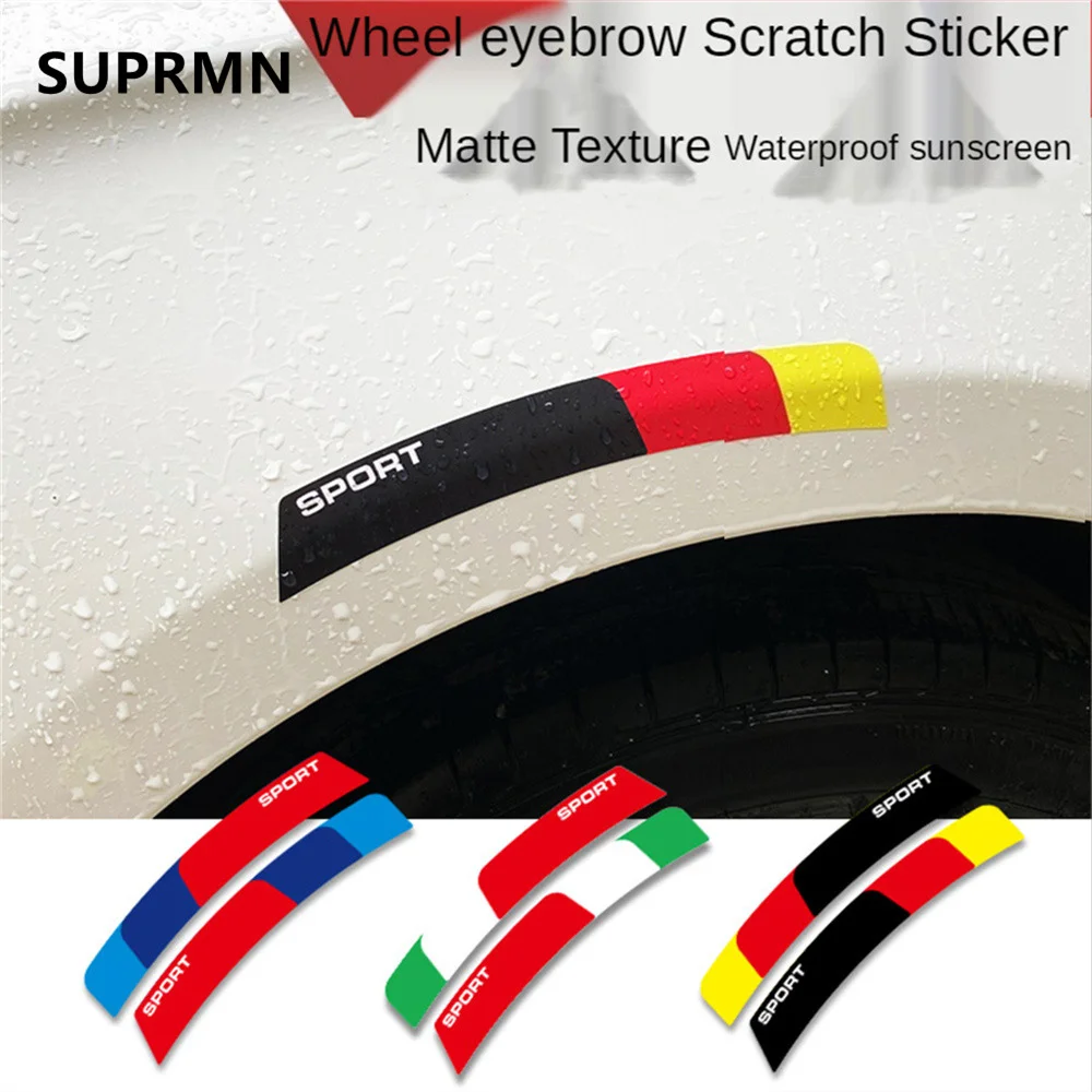 Наклейки на автомобильное колесо с защитой от царапин и бровей модифицированные