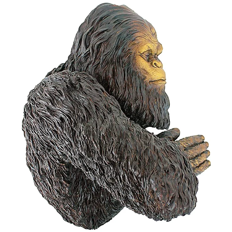

Красивая статуя снеговика Bigfoot, скульптура орангутана, декор для деревьев, скульптура для сада