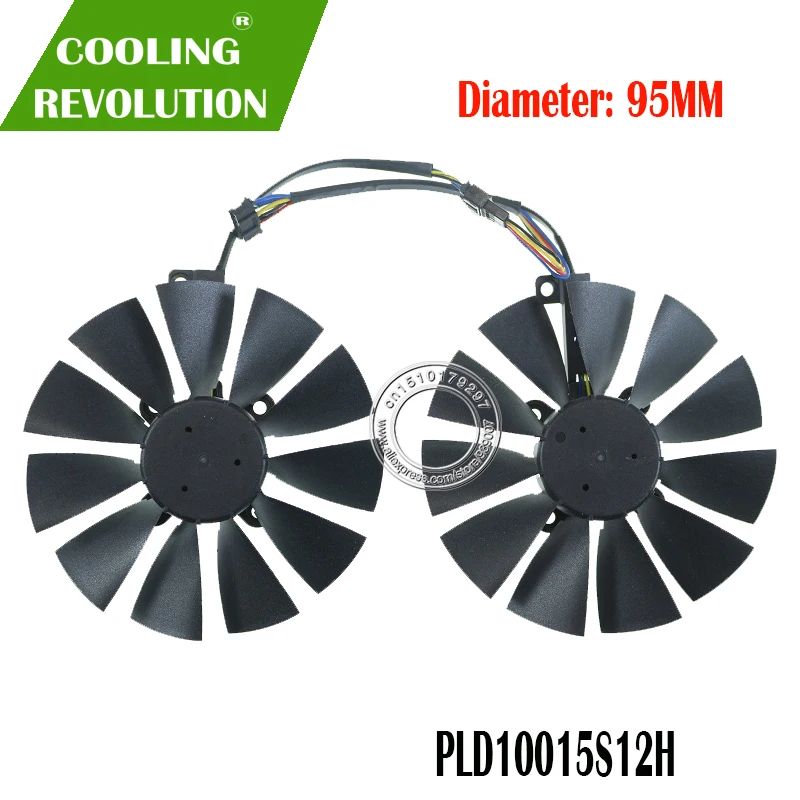 2 шт./компл. DC12V 0.55A 5PIN PLD10015S12H диаметр 95 мм|Кулеры и системы охлаждения компьютера| |