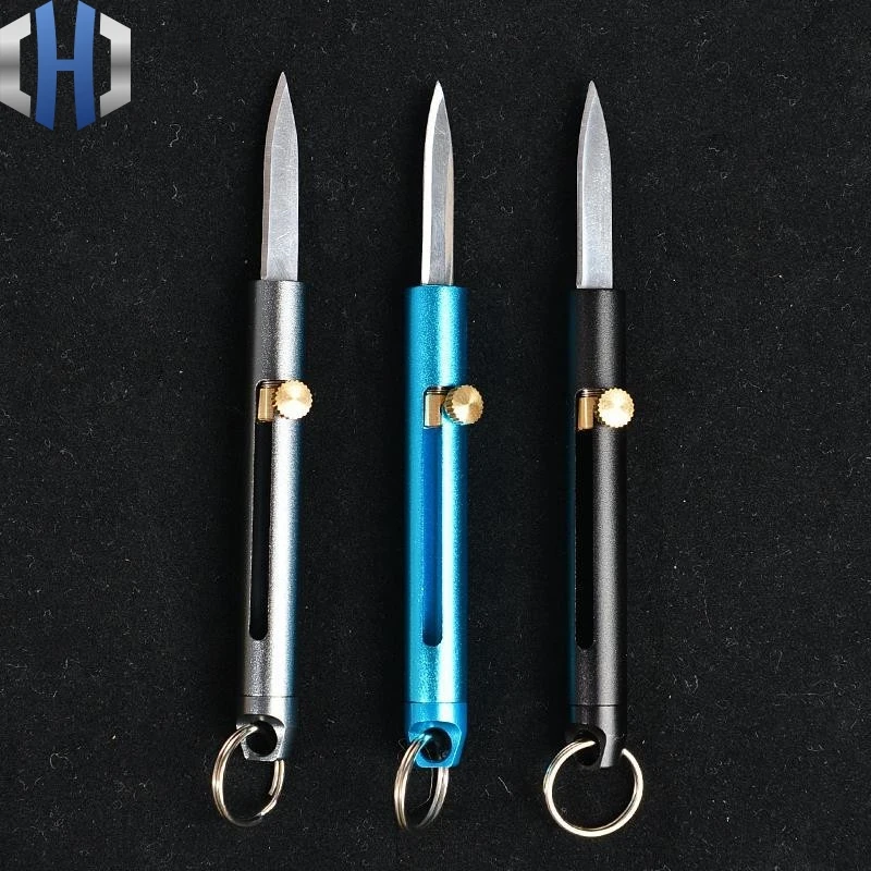 

Aluminum Alloy Mini Knife Sharpener Multi Function Mini Pocket Knife Outdoor Portable Demolition EDC Knife