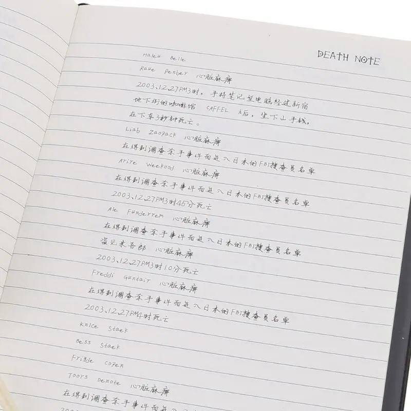 

New Death Note Cosplay Notebook & Feather Pen Book Animation Art Writing Journal M5TB