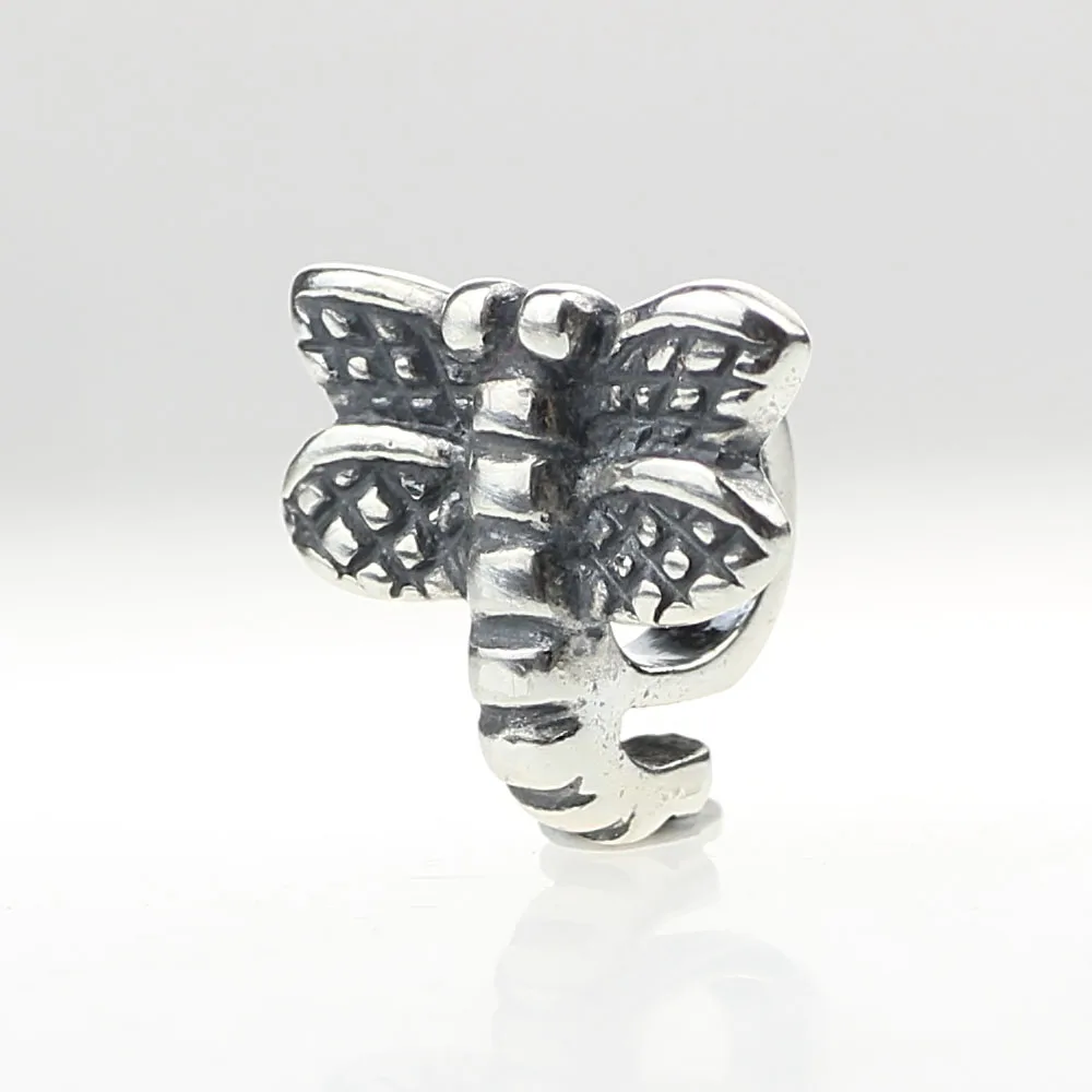 Цепочка из серебра 925 пробы с подвеской в виде стрекозы | Украшения и аксессуары