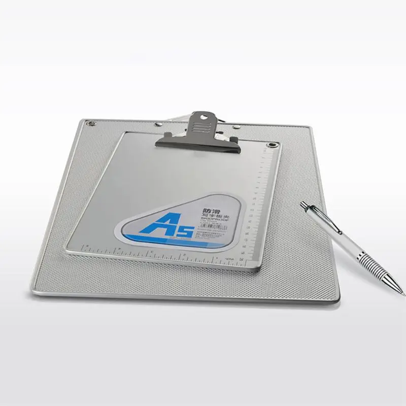 

A4/A5 Aluminum Alloy Writing Clip Board Antislip File Hardboard Ruler Paper Hold