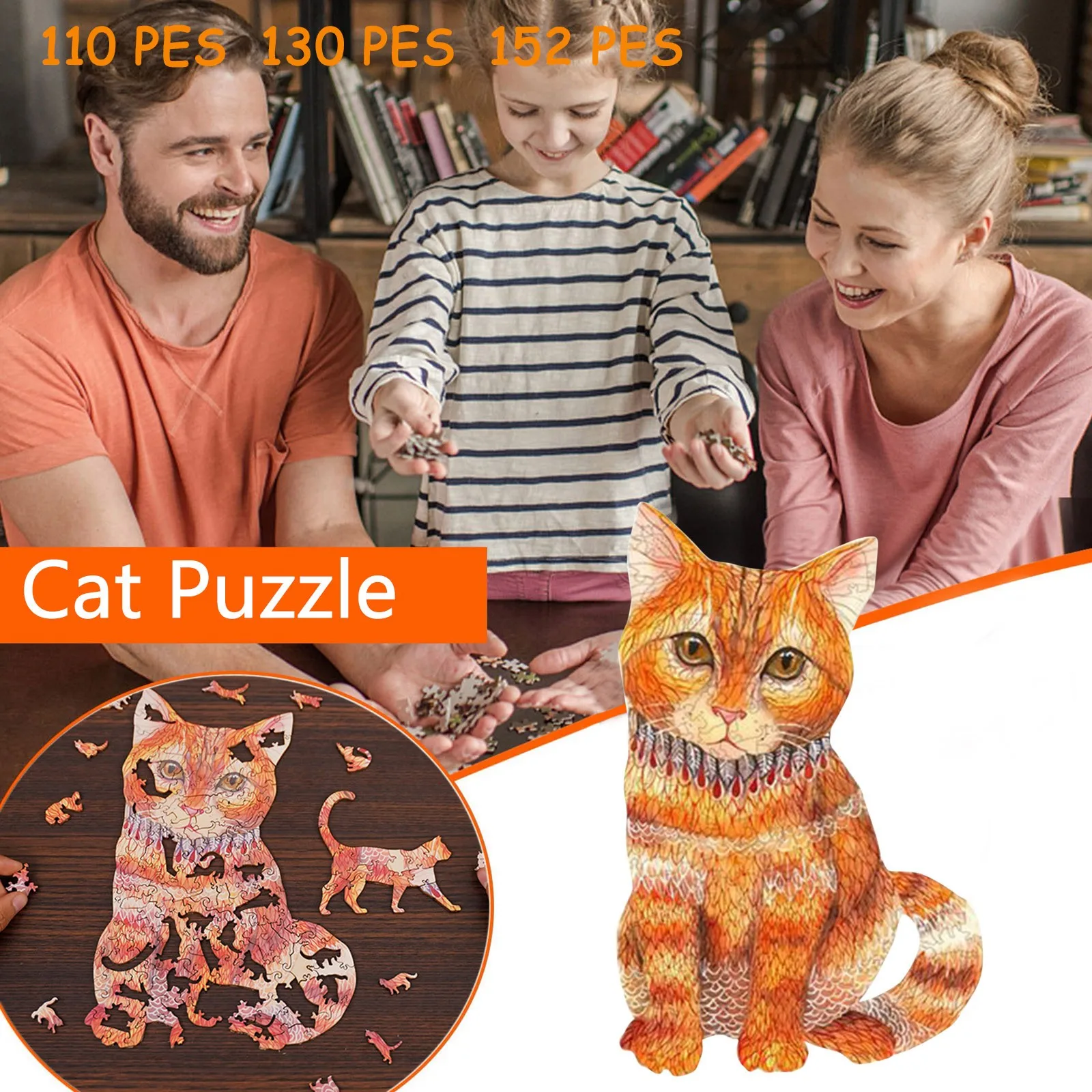 Деревянные пазлы сделай сам с натуральными животными уникальной формы лучший