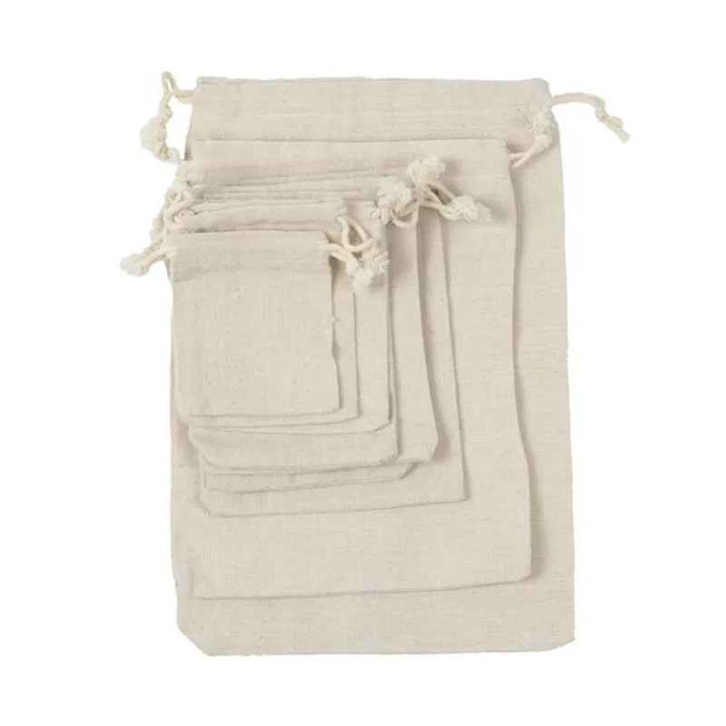 Сумка шоппер на шнурке для мужчин и женщин хлопковая Складная Экологически