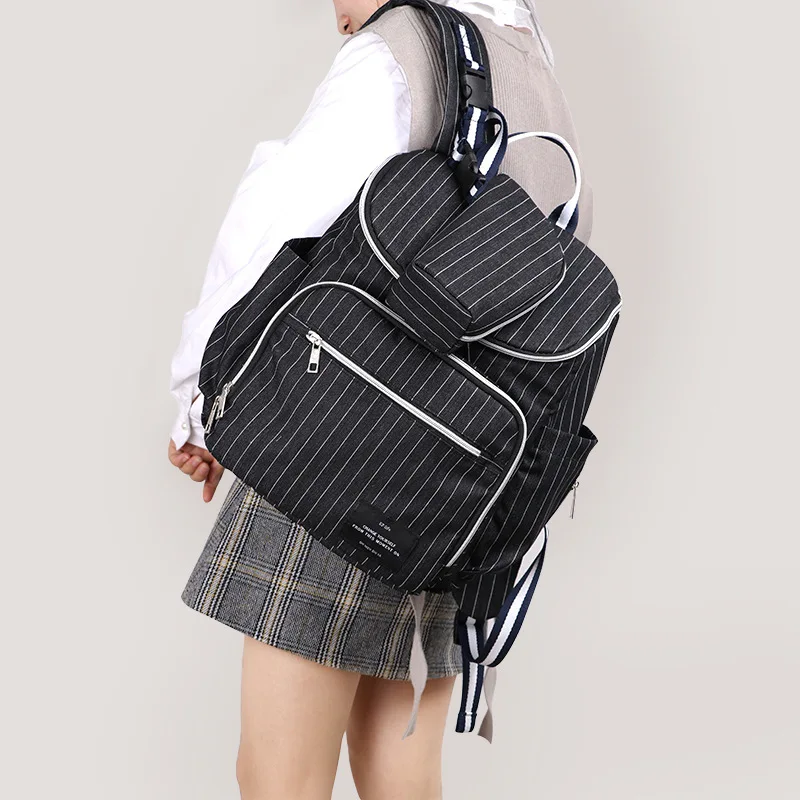 Вместительный рюкзак для мам новая детская сумка хранения гладкая